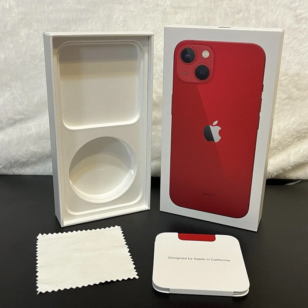 Apple iPhone 13 RED Edition 256 gb 2021 Original Packaging BOX ONLY